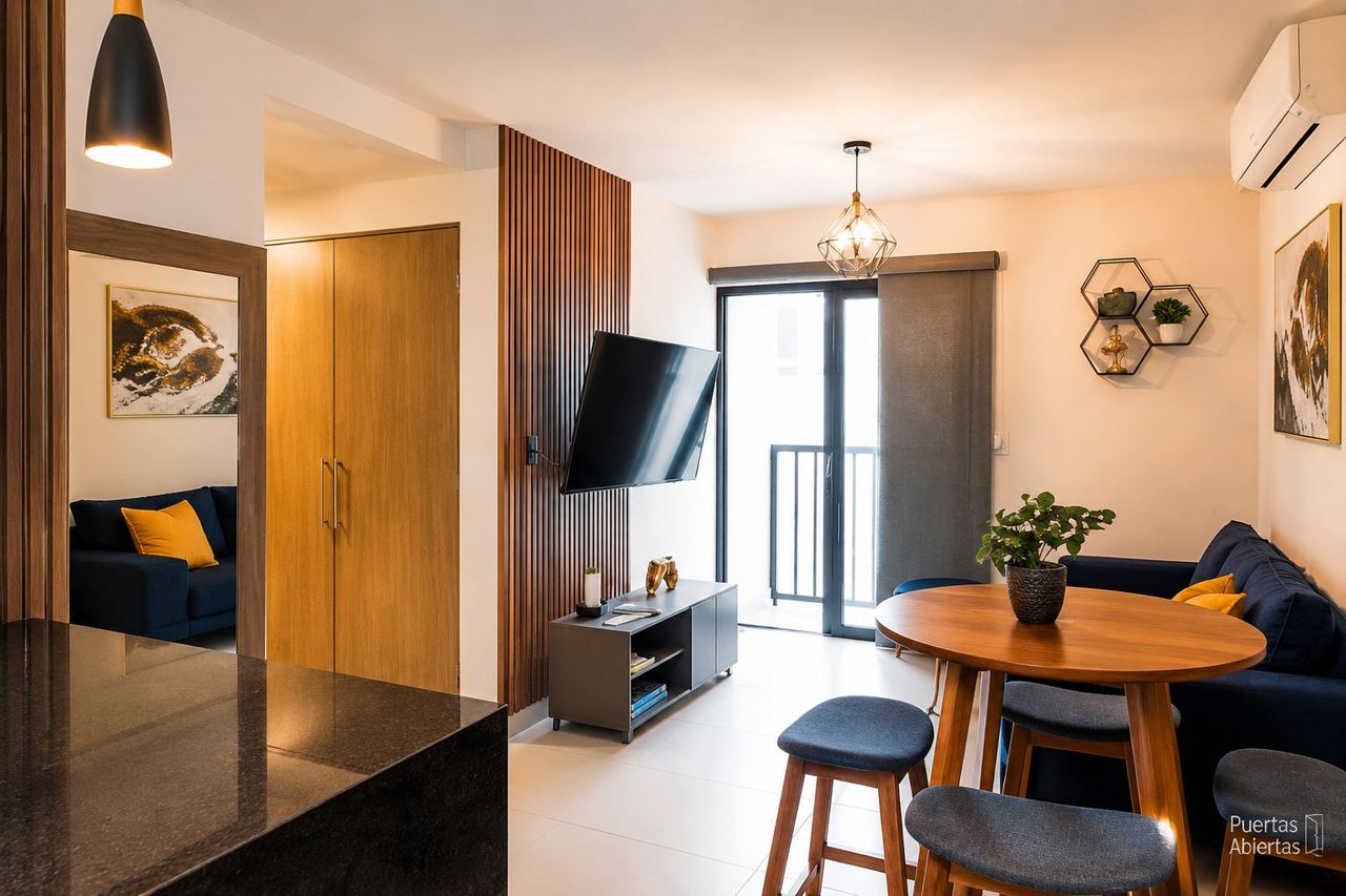 Sala de departamento moderno