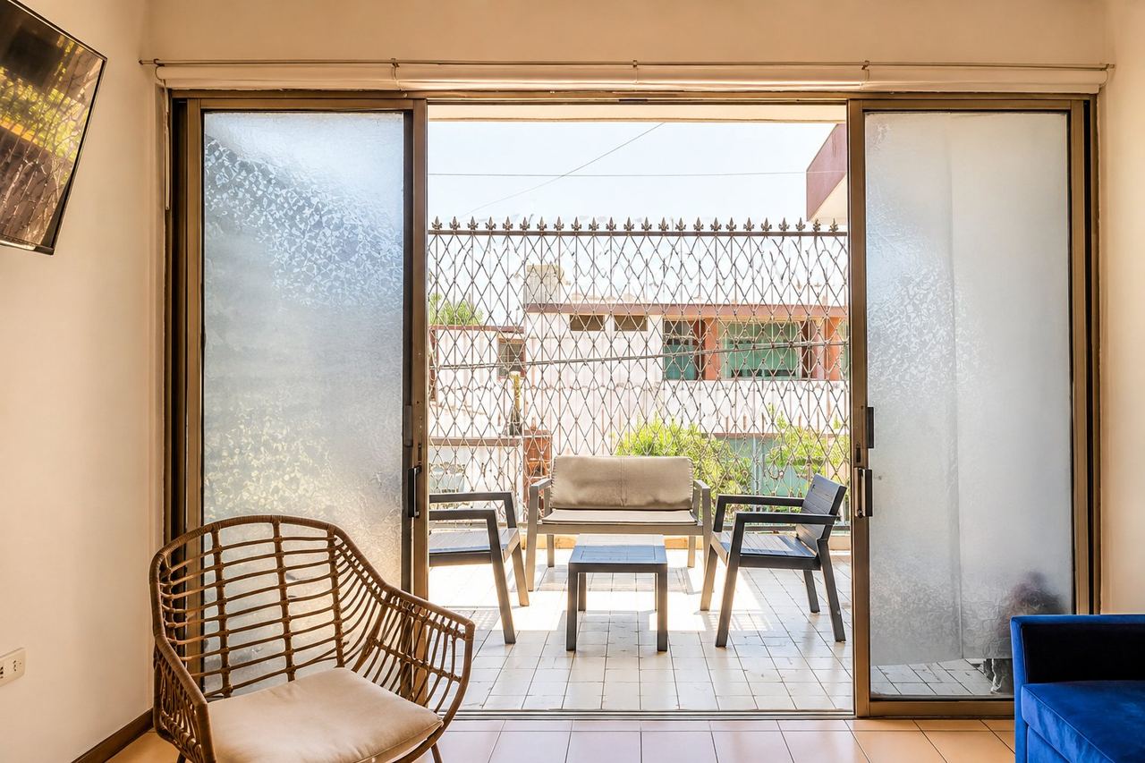 Sala con salida a terraza